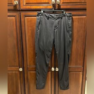 Lululemon Commission Men's Dk Blue/Greyish Dress Pants stretch 34 x Approx 32